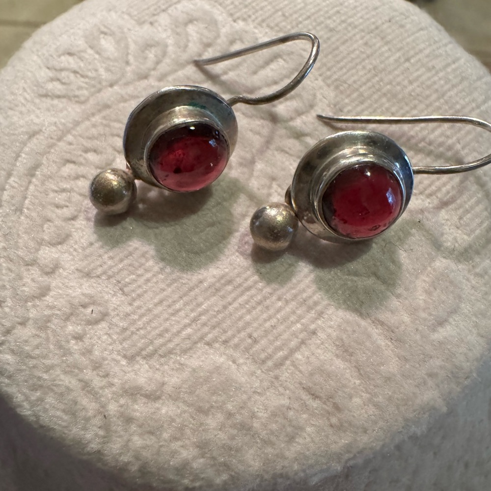 Silpada Silver and Berry Earrings